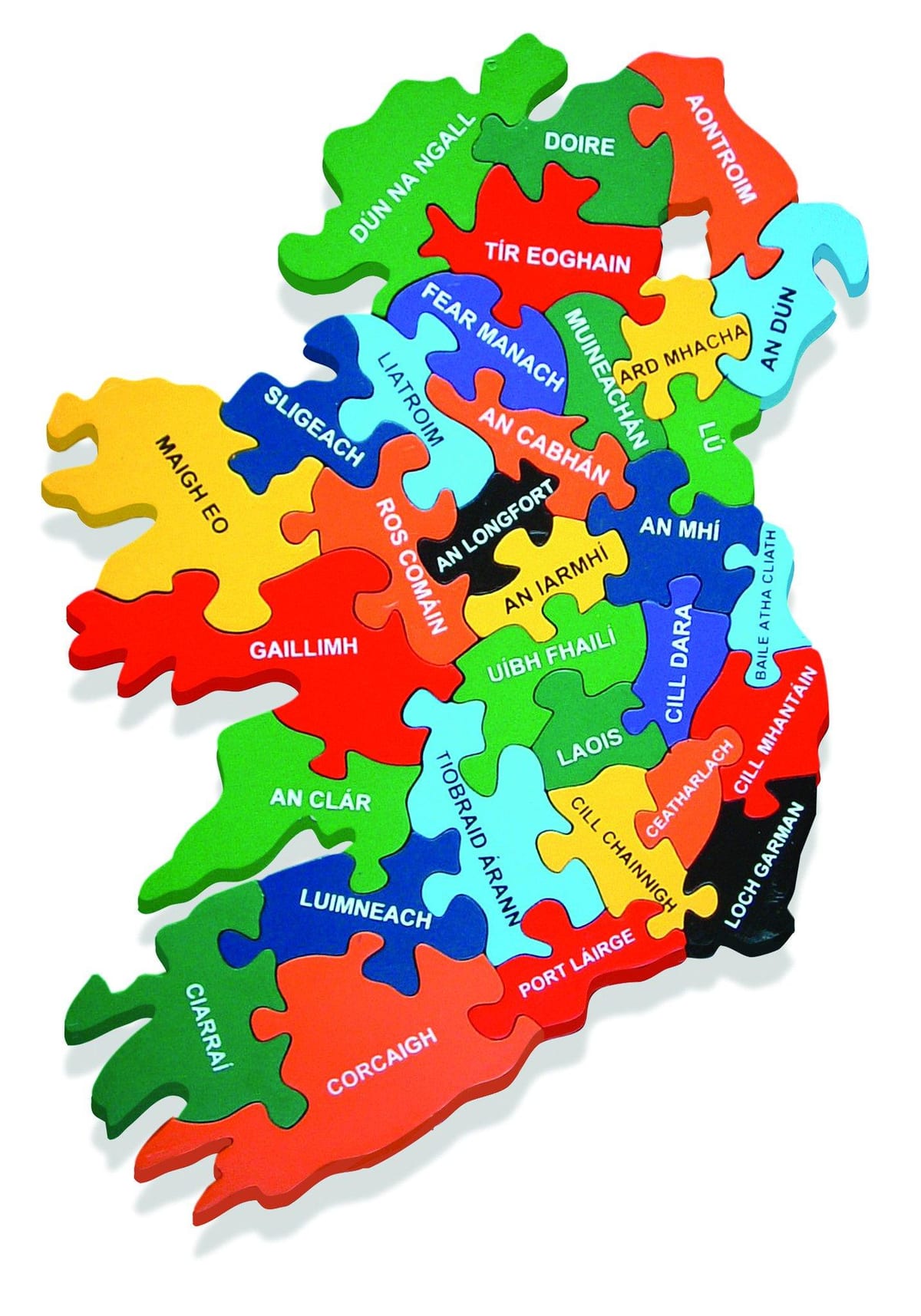 کا نقشہ نقشہ آئر لینڈ کے طور پر gaeilge