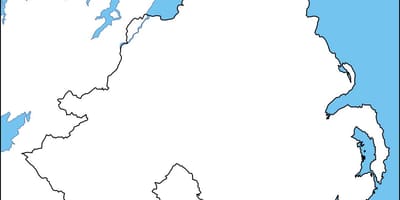 خالی نقشہ کے شمالی آئر لینڈ
