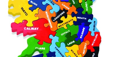 کا نقشہ نقشہ آئر لینڈ کے jigsaw