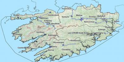 تفصیلی نقشہ کے مغربی آئر لینڈ
